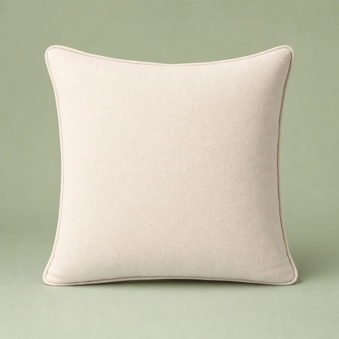 3 Prints personalised cream cushion